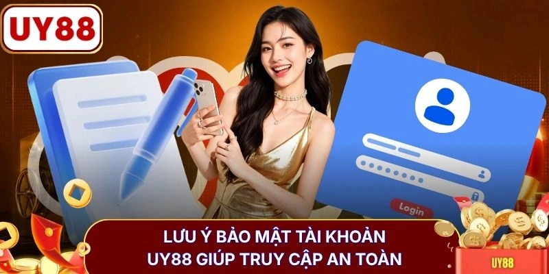 Lưu ý bảo mật tài khoản UY88 giúp truy cập an toàn